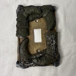 2000 Cornerstone Creations Western Cowboy Boots Single Light Switch Rustic Cabin